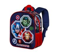 Marvel Los Vengadores Assemble-Mochila 3D Elite, Multicolor 25 x 30 cm, Capacidad 7 L
