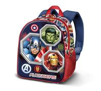 Marvel Los Vengadores Assemble-Mochila Basic, Multicolor 30 x 38 cm, Capacidad 13 L