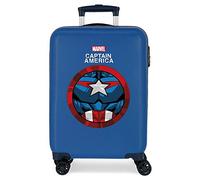 Marvel Los Vengadores Avengers Captain America Maleta de cabina Azul 38x55x20 cms Rígida ABS Cierre de combinación lateral 34L 2,66 kgs 4 ruedas dobles 0