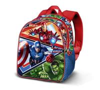 Marvel Los Vengadores Battle-Mochila 3D Elite, Azul, 25 x 30 cm, Capacidad 7 L
