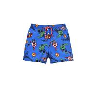 Marvel Los Vengadores Bermudas para Niño, Shorts de Baño Bañador de Natación Infantil, Talla 6 Años | Azul