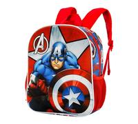 Marvel Los Vengadores-Mochila 3D Pequeña, 26 x 31 cm, Capacidad 8.5 L, Rojo Gravity
