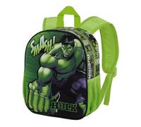 Marvel Los Vengadores-Mochila 3D Pequeña, 26 x 31 cm, Capacidad 8.5 L, Verde Superhuman