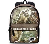 Marvel los vengadores shout-mochila hs fan, verde militar, 30 x 43 cm,