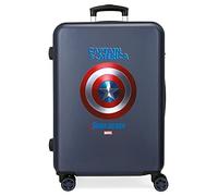 Marvel Los Vengadores Sky Avengers Maleta mediana Azul 48x68x26 cms Rígida ABS Cierre combinación 70L 3,7Kgs 4 Ruedas Dobles