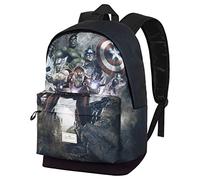 Marvel Los Vengadores Troupe-Mochila HS FAN 2.0, Verde, 30 x 41 cm, Capacidad 22 L