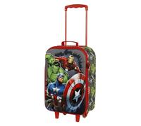 Marvel-Maleta Trolley Soft 3D, 17 x 33 x 52 cm, Capacidad 26 L, Multicolor Los Vengadores