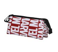 Marvel Estuche portatodo Marvelmania Triple ECO Rojo 23 x 11 cm