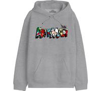 Marvel Meantmmsw019 Sudadera con Capucha, Gris Melange, L para Hombre