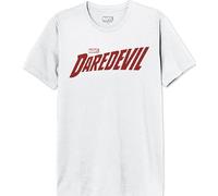 Marvel Medadevts014 Camiseta, Blanco, L para Hombre