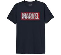 Marvel Memarcots294 Camiseta, Azul Marino, XS para Hombre