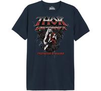 Marvel Metlatmts016 Camiseta, Azul Marino, XXL para Hombre