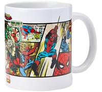 Marvel MG23438 8 x 11,5 x 9,5 cm Retro Hombre araña Paneles Taza de cerámica, Multi-Color