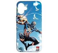 Marvel Miles Morales Captain America 80th Aniversary Covers Carcasa para iPhone 16 Plus