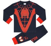 Marvel Miles Morales Spider-Man Pijama de Manga Larga para Niño - 7-8 Años: 128cm