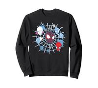 Marvel Miles Morales Spider-Man Team Spidey Big Face Collage Sudadera