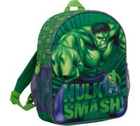 Marvel Mochila 3D de Hulk para niños, diseño de Los Vengadores, escuela, almuerzo, viaje, mochila