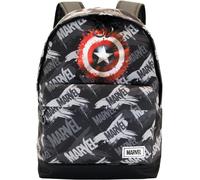 marvel Mochila 'Captain America Scratches-FAN HS' gris / rojo / negro One Size gris / rojo / negro