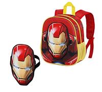 Marvel-Mochila Mask, 24 x 27 cm, Capacidad 6 L, Rojo Iron Man