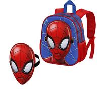 Marvel-Mochila Mask, 24 x 27 cm, Capacidad 6 L, Rojo Spiderman