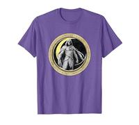 Marvel Moon Knight Crescent Egyptian Hieroglyphs Camiseta, Hombre, Morado Jaspeado, XXL