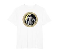 Marvel Moon Knight Crescent Egyptian Hieroglyphs Camiseta, Hombre Tallas Grandes, Blanco, 4X Alto
