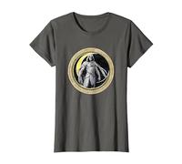 Marvel Moon Knight Crescent Egyptian Hieroglyphs Camiseta, Mujer, Asfalto, XS