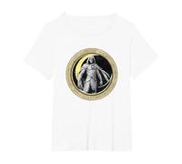 Marvel Moon Knight Crescent Egyptian Hieroglyphs Camiseta, Mujer Tallas Grandes, Blanco, 4XL Grande