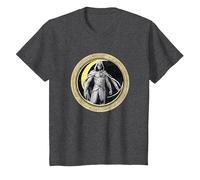Marvel Moon Knight Crescent Egyptian Hieroglyphs Camiseta, Niños, Jaspeado Oscuro, 4 años