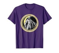 Marvel Moon Knight Crescent Egyptian Jeroglíficos Camiseta, Hombre, Morado, S