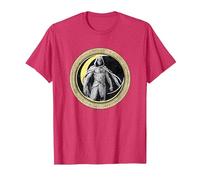 Marvel Moon Knight Crescent Egyptian Jeroglíficos Camiseta, Hombre, Rojo Jaspeado, XXL