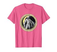 Marvel Moon Knight Crescent Egyptian Jeroglíficos Camiseta, Hombre, Rosa Jaspeado, S