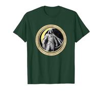 Marvel Moon Knight Crescent Egyptian Jeroglíficos Camiseta, Hombre, Verde Bosque, S