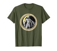 Marvel Moon Knight Crescent Egyptian Jeroglíficos Camiseta, Hombre, Verde Oliva, S