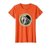 Marvel Moon Knight Crescent Egyptian Jeroglíficos Camiseta, Mujer, Naranja, S