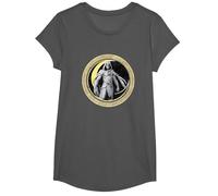Marvel Moon Knight Crescent Egyptian Jeroglíficos Camiseta, Niñas, Asfalto, S