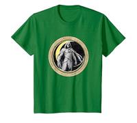Marvel Moon Knight Crescent Egyptian Jeroglíficos Camiseta, Niños, Verde Kelly, 4 años