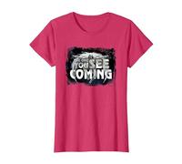 Marvel Moon Knight The One You See Coming Camiseta, Mujer, Rojo Jaspeado, M