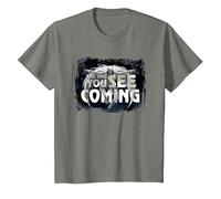 Marvel Moon Knight The One You See Coming Camiseta, Niños, Verde Militar Jaspeado, 4 años