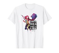 Marvel Ms. Marvel Like And Idea Come To Life Graffiti Quote Camiseta