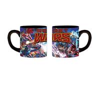 Marvel MW0132 Secret Wars Grupo Acción Shot taza de cerámica, 14 oz, Multicolor