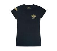 Marvel Negro Captain Marvel Camiseta de manga corta Mujeres