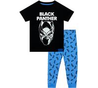 Marvel Niños Pantera Negra Pijama Manga Corta Avengers PJ para Niños Negro 10-11 años