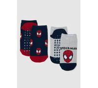 MARVEL, Pack De Dos Calcetines De Algodón Multicolor Para Niño, Ajuste Regular, Niño, Gris/azul, Talla: 28/30