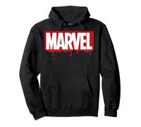 Marvel Paint Dripping Original Logo Sudadera con Capucha