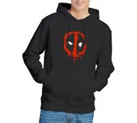 Marvel Paint Logo Unisex Hoodie, Black, XX-Large