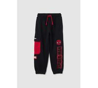 MARVEL, Pantalones Jogger Para Niños En Mezcla De Algodón Multicolor Ajuste Regular, Niño, Negro/Rojo, Talla: 4-5