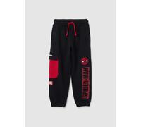 MARVEL, Pantalones Jogger Para Niños En Mezcla De Algodón Multicolor Ajuste Regular, Niño, Negro/Rojo, Talla: 3-4