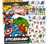 Marvel Paquete de calcomanías de entrenamiento para ir al baño - Más de 295 calcomanías de recompensa de los Vengadores para niños pequeños con Thor, Iron Man, Black Widow, más | Recuerdos de fiesta