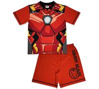 Marvel Pijama Corto Iron Man Vengadores con Frente Fosforescente, Ironman, 9-10 Años